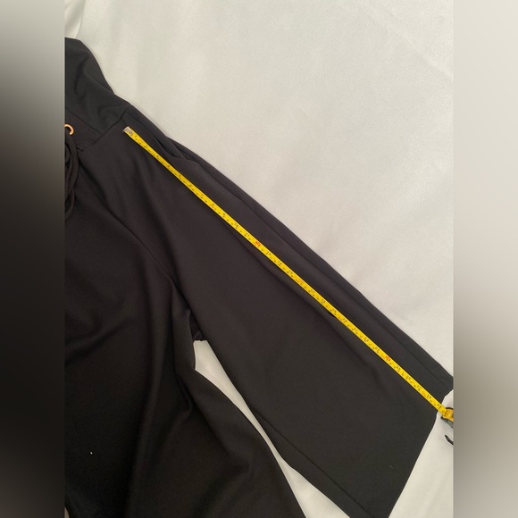 Venus Jumpsuit Women’s S Black Lace Up Corset Lace Wide Leg Sleeveless Cropped - Picture 14 of 15